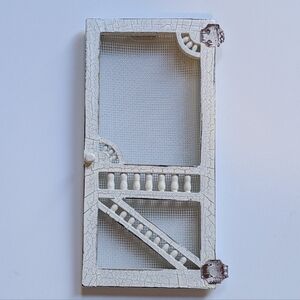 Miniature Fairy Door, Real Wood, Screen, Distressed Mini Wall Hanging Decoration